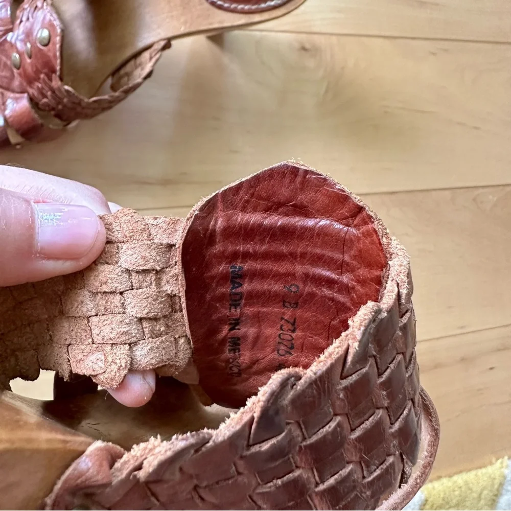 Frye Wooden Slip-on Leather Heels - Picture 4 of 6